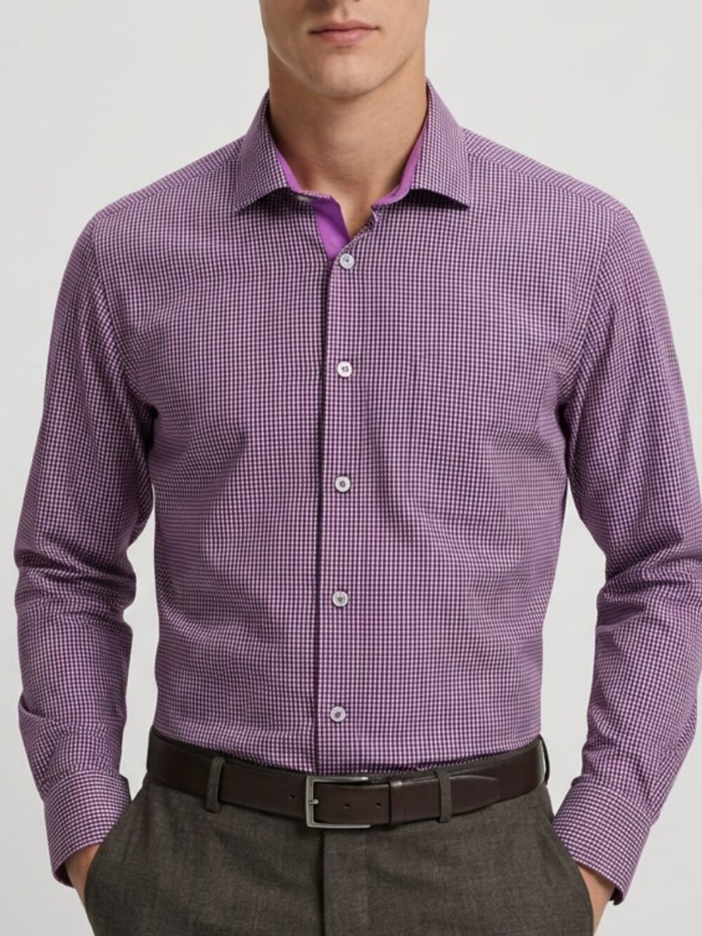 Signum Men's 100% Cotton Dress Shirt Size L